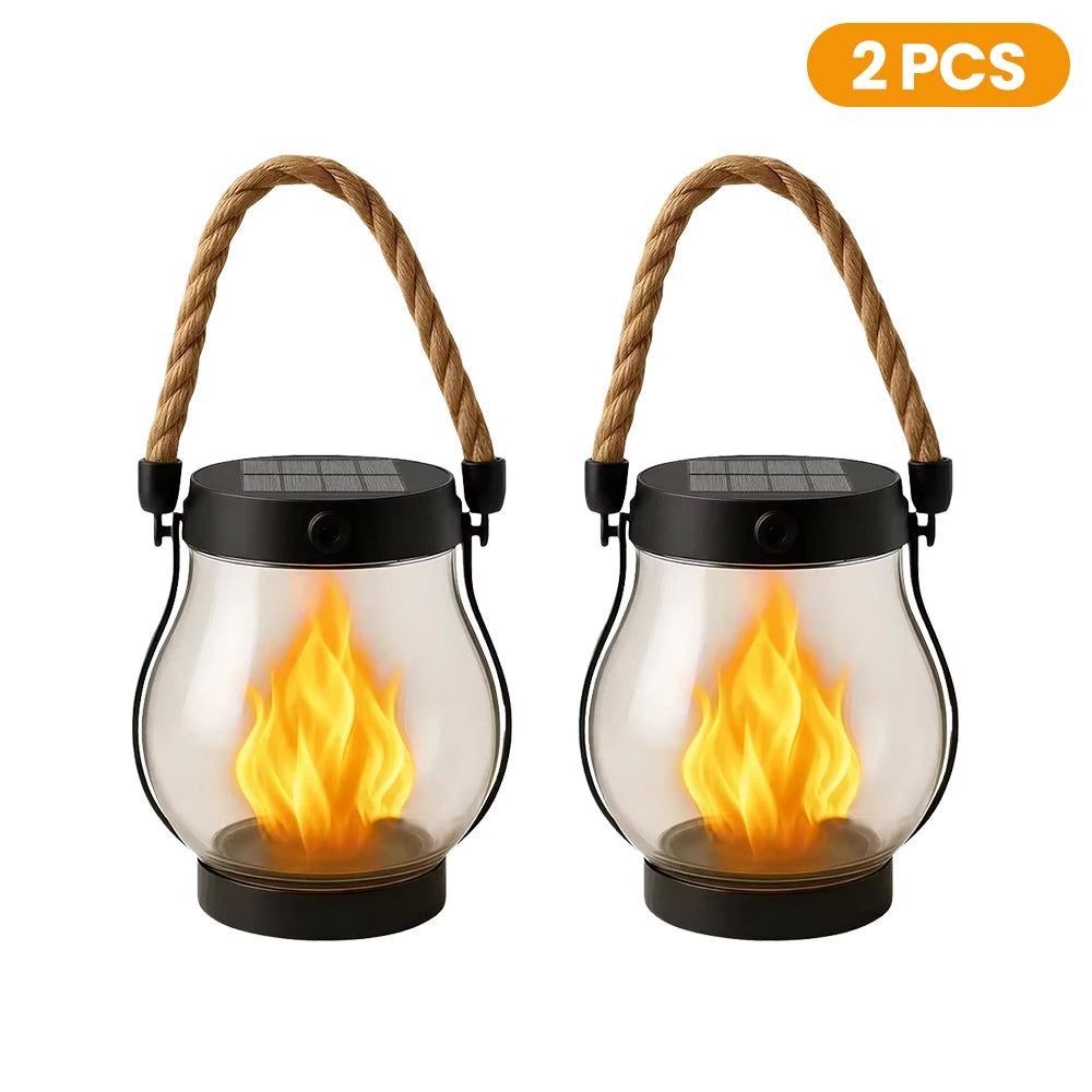 Solar Flickering Flame Lantern