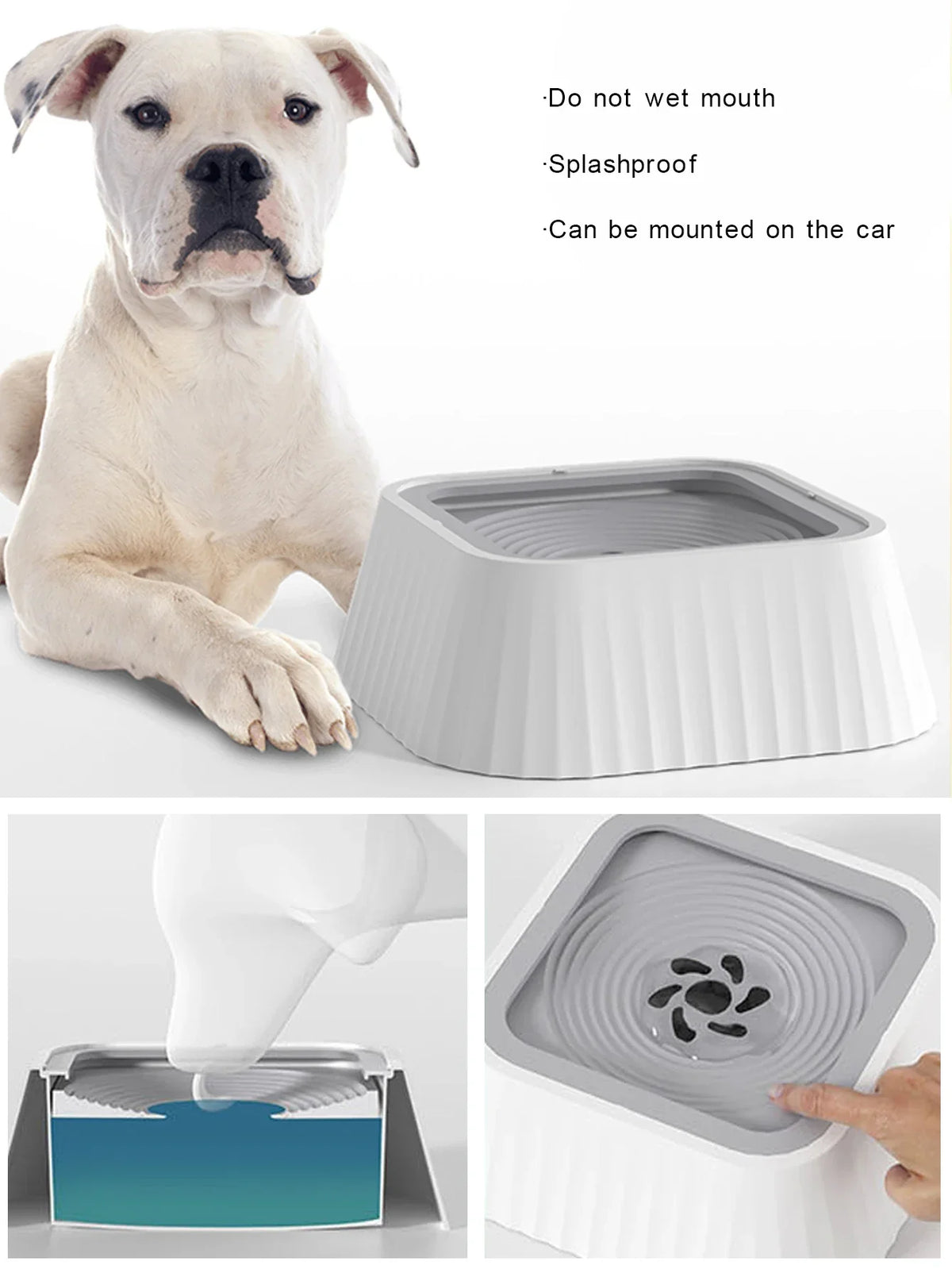 No-Spill Floating Dog Water Bowl