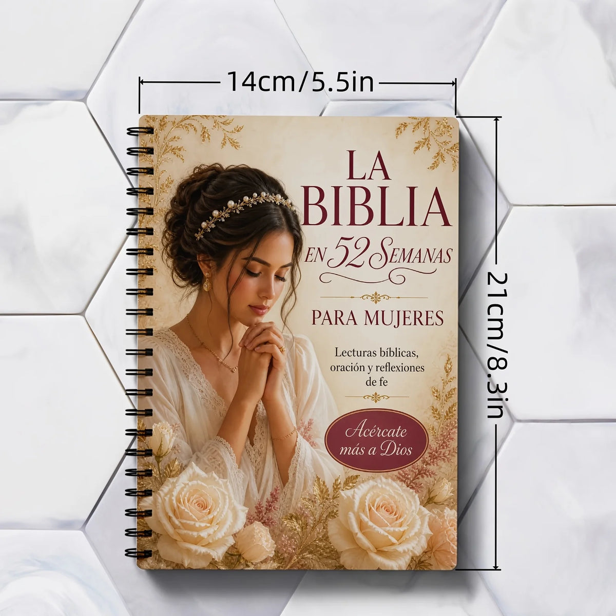 52 Week Devotional Journal, Floral (Spanish Edition)