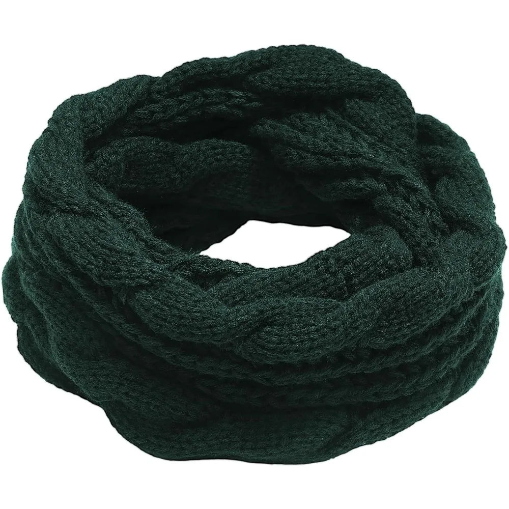 Color-Block Knit Loop Scarf