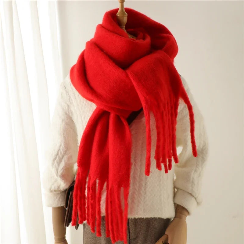 Tassel Pashmina Blanket Wrap