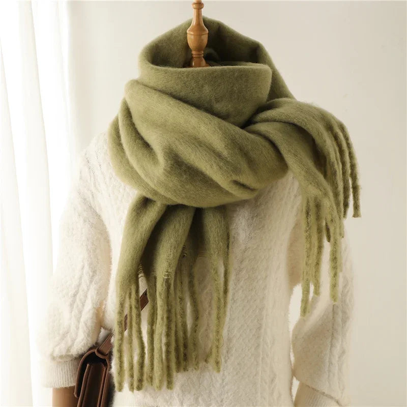 Tassel Pashmina Blanket Wrap