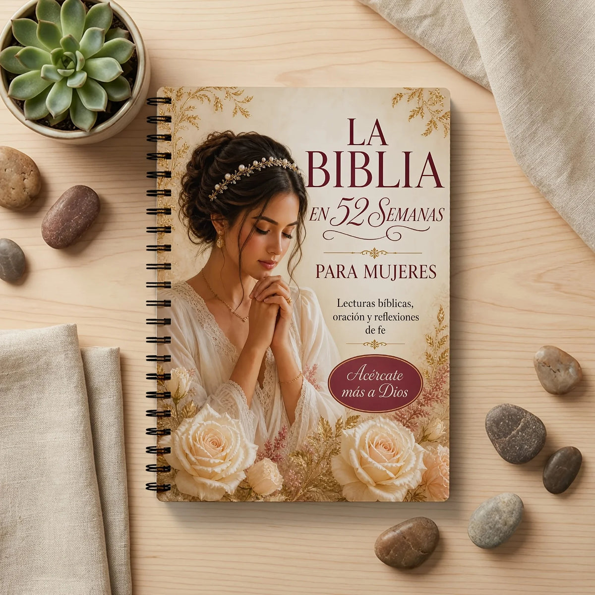 52 Week Devotional Journal, Floral (Spanish Edition)