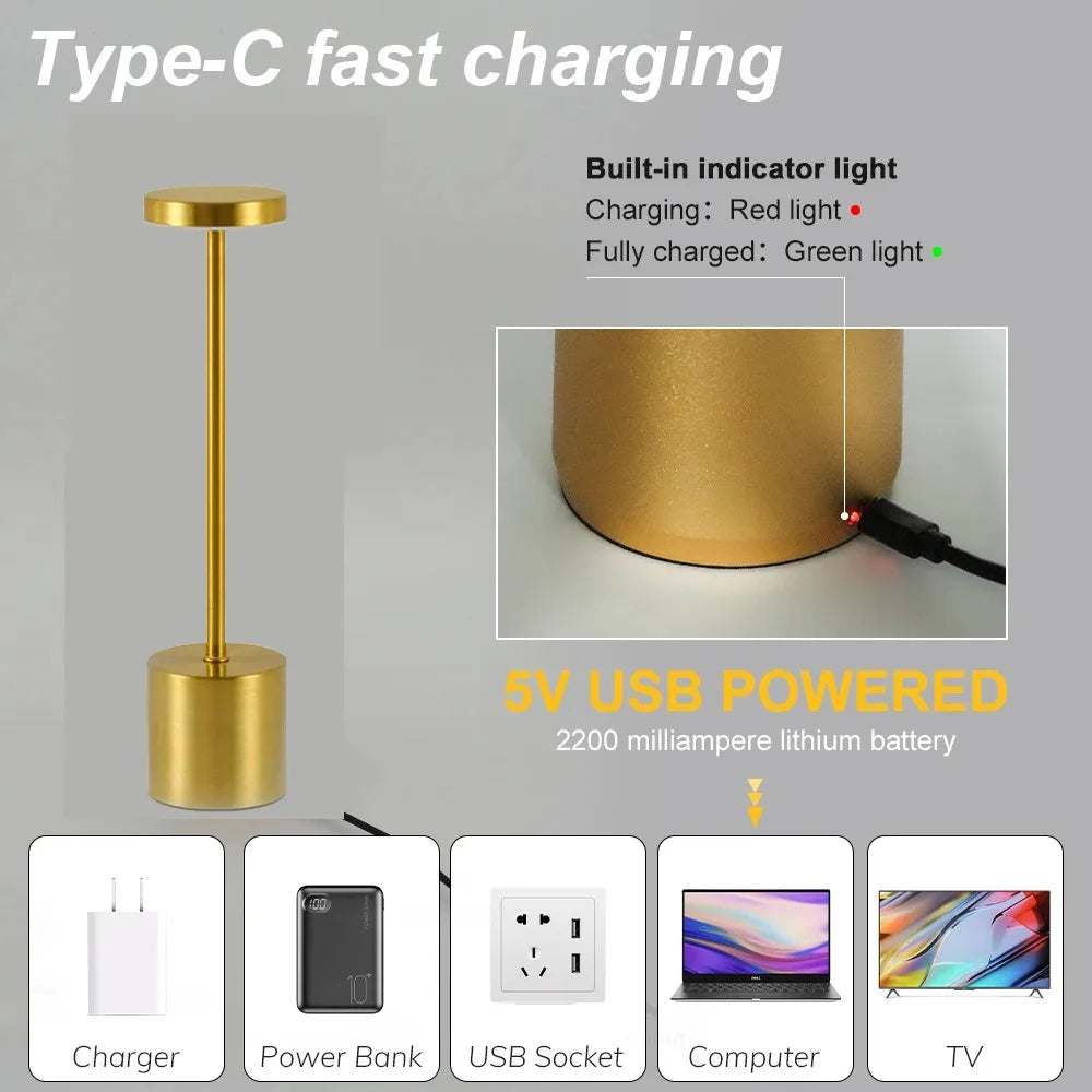 Touch Glow Cordless Desk Lamp