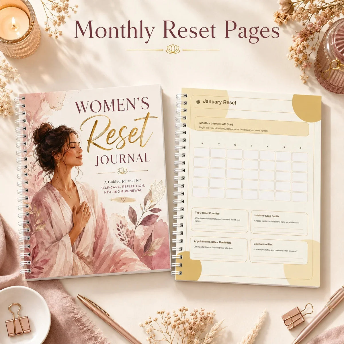 Reset Journal: Guided Self Reflection Workbook