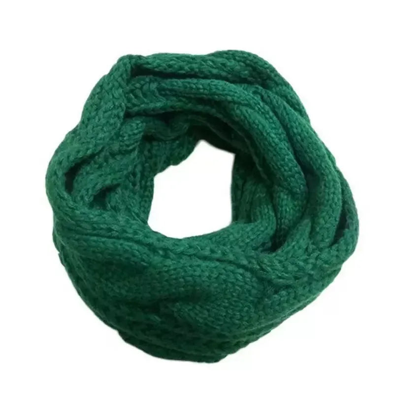 Color-Block Knit Loop Scarf