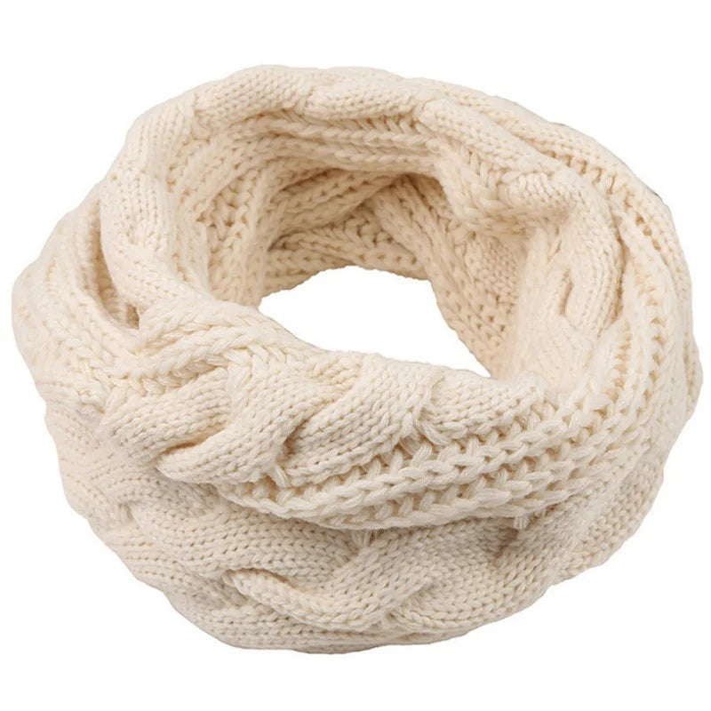 Color-Block Knit Loop Scarf
