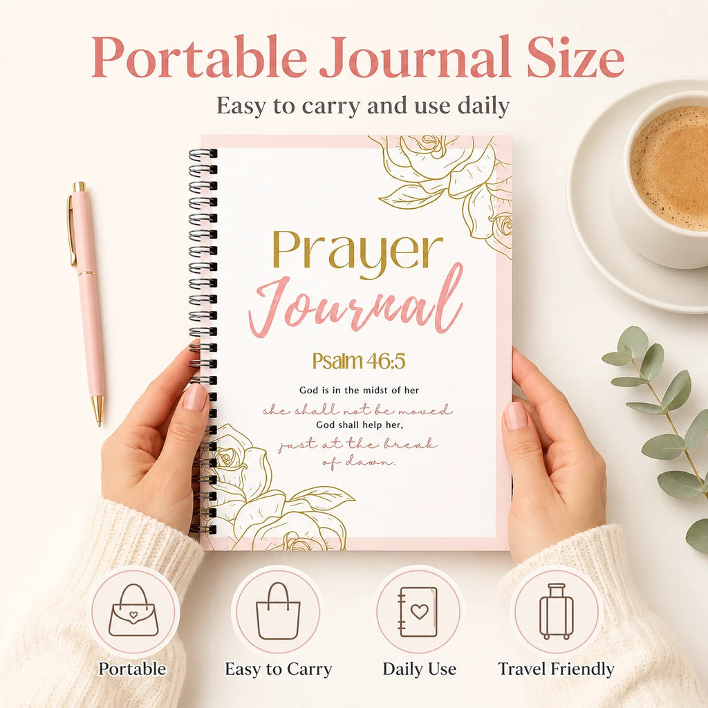 Guided Prayer Journal, A5 Spiral Bound