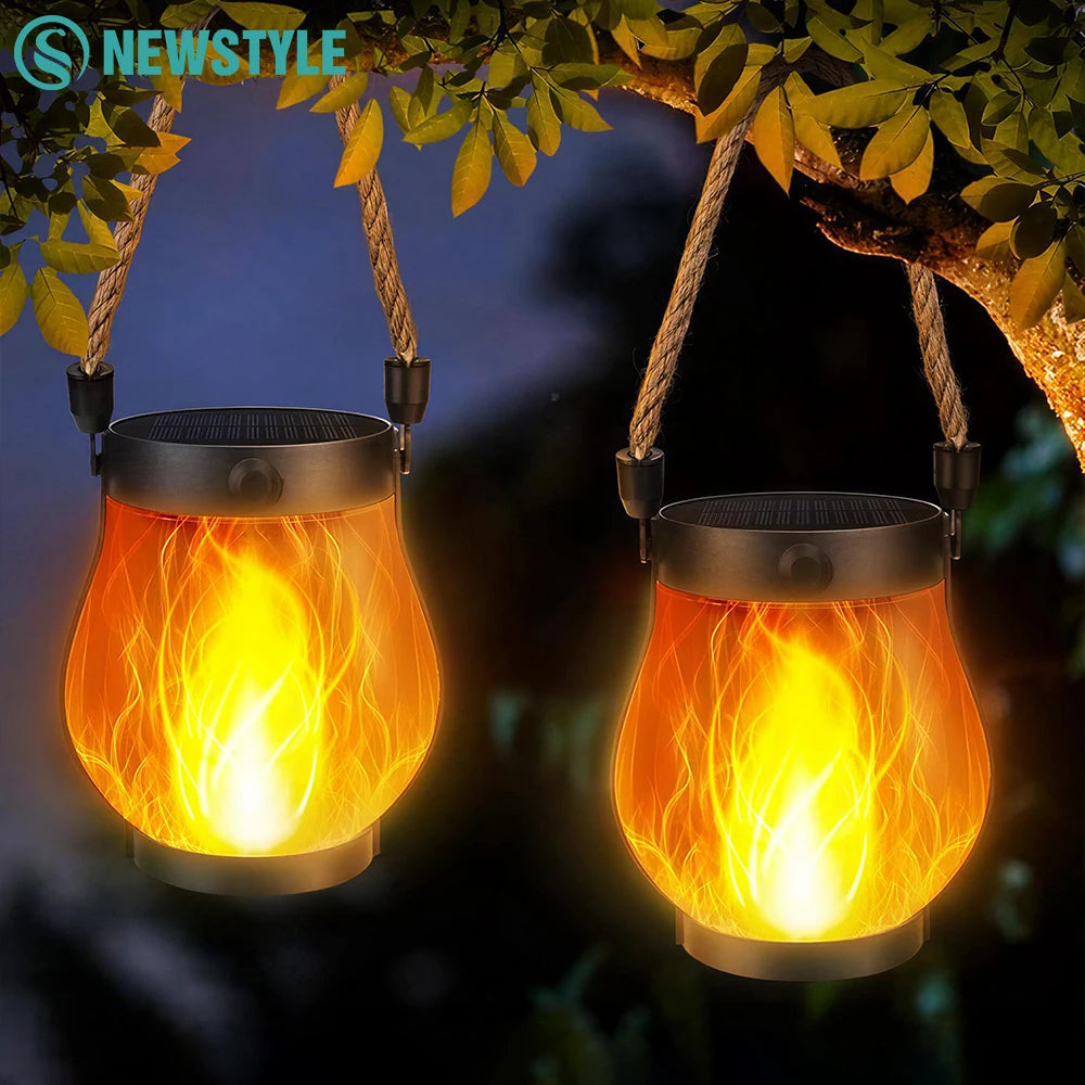 Solar Flickering Flame Lantern