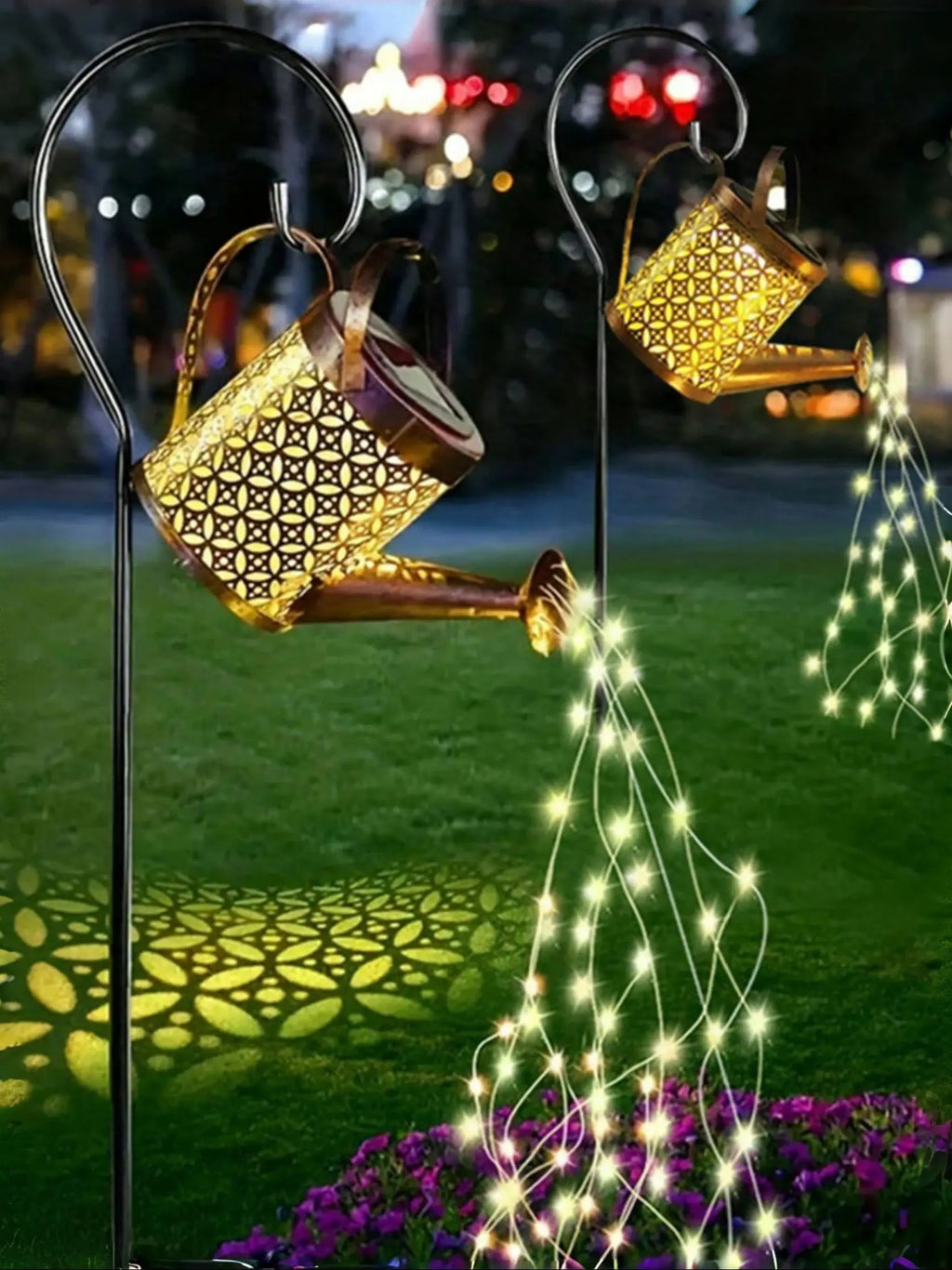 Solar Watering Can Garden Lantern