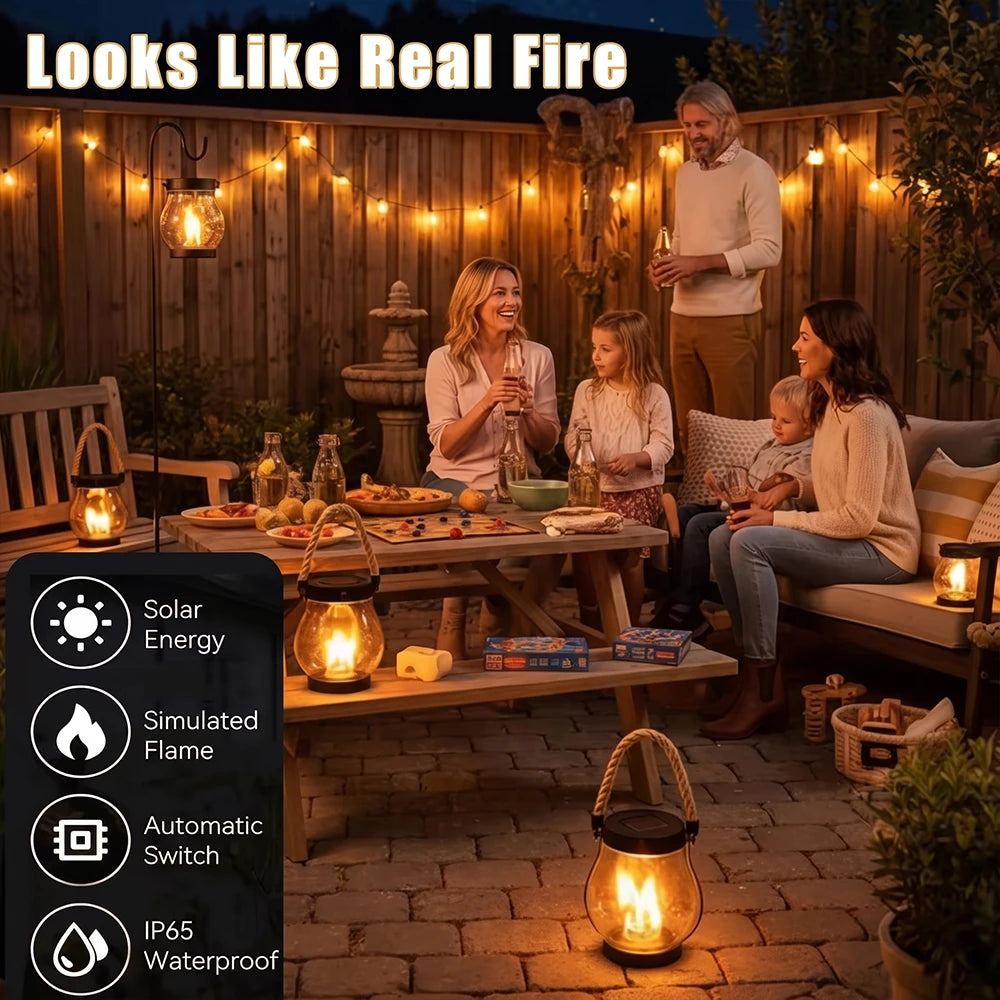 Solar Flickering Flame Lantern