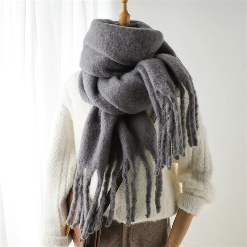 Tassel Pashmina Blanket Wrap