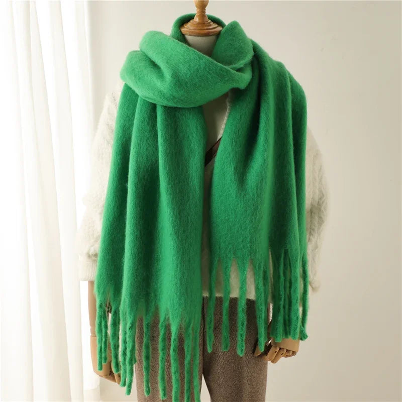 Tassel Pashmina Blanket Wrap