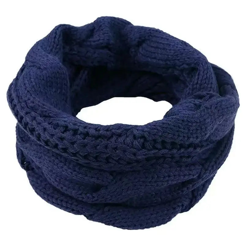Color-Block Knit Loop Scarf