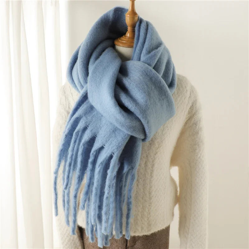 Tassel Pashmina Blanket Wrap