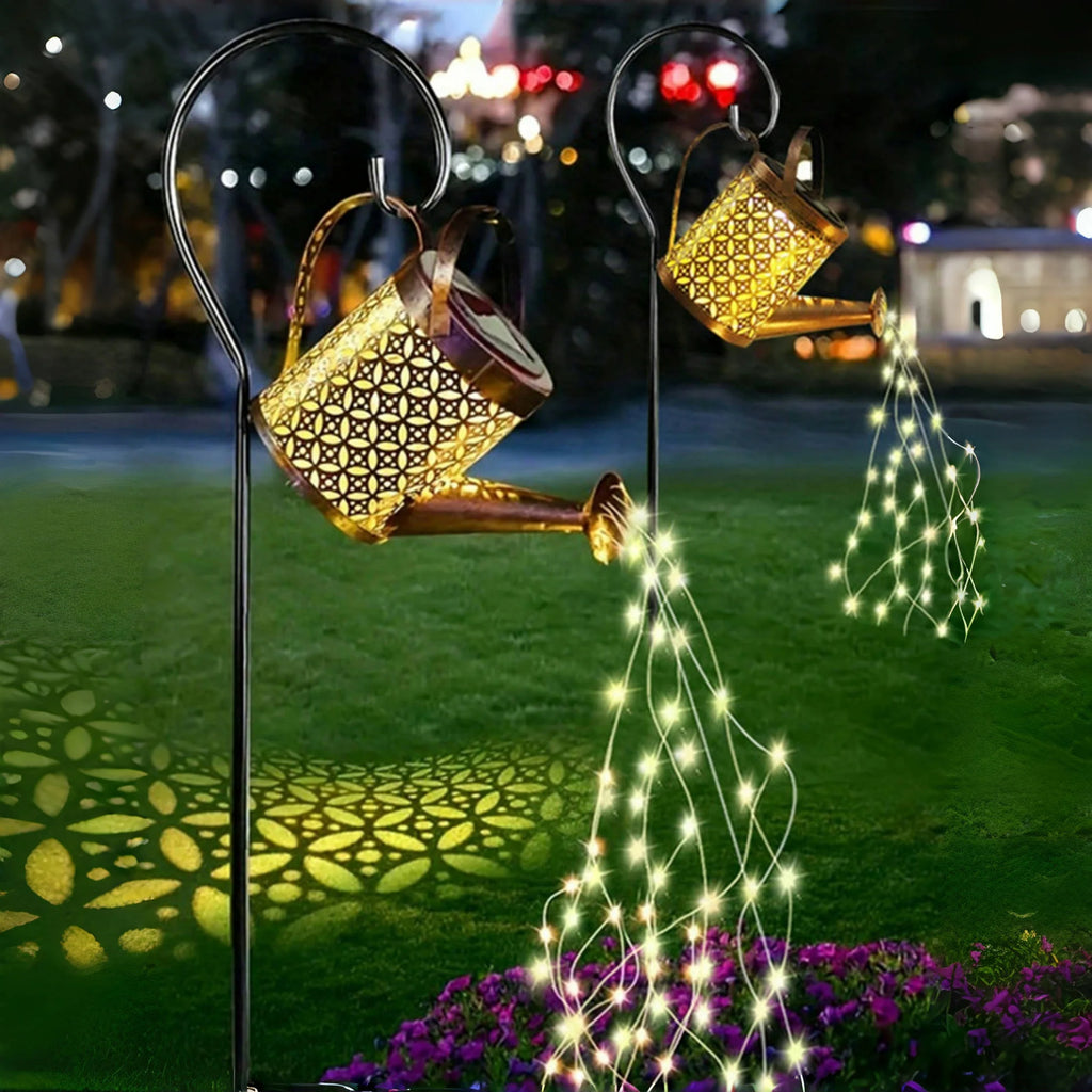 Solar Watering Can Garden Lantern
