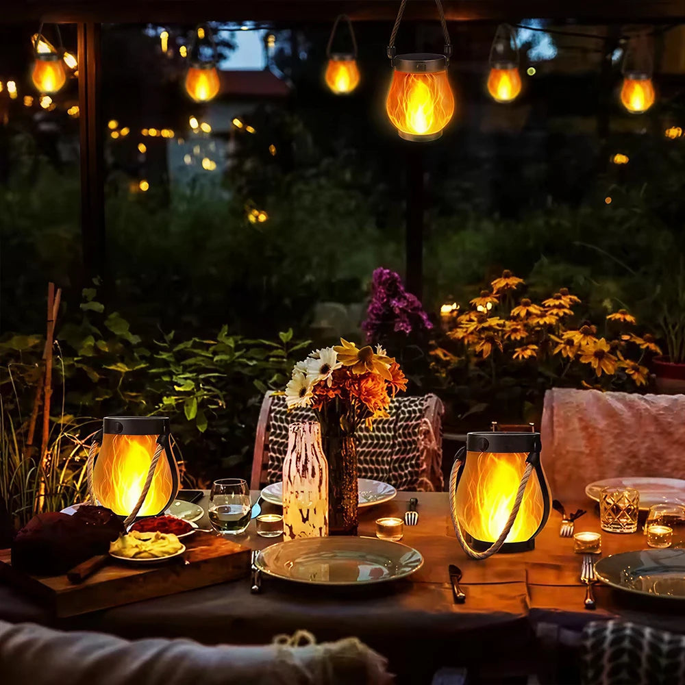 Solar Flickering Flame Lantern