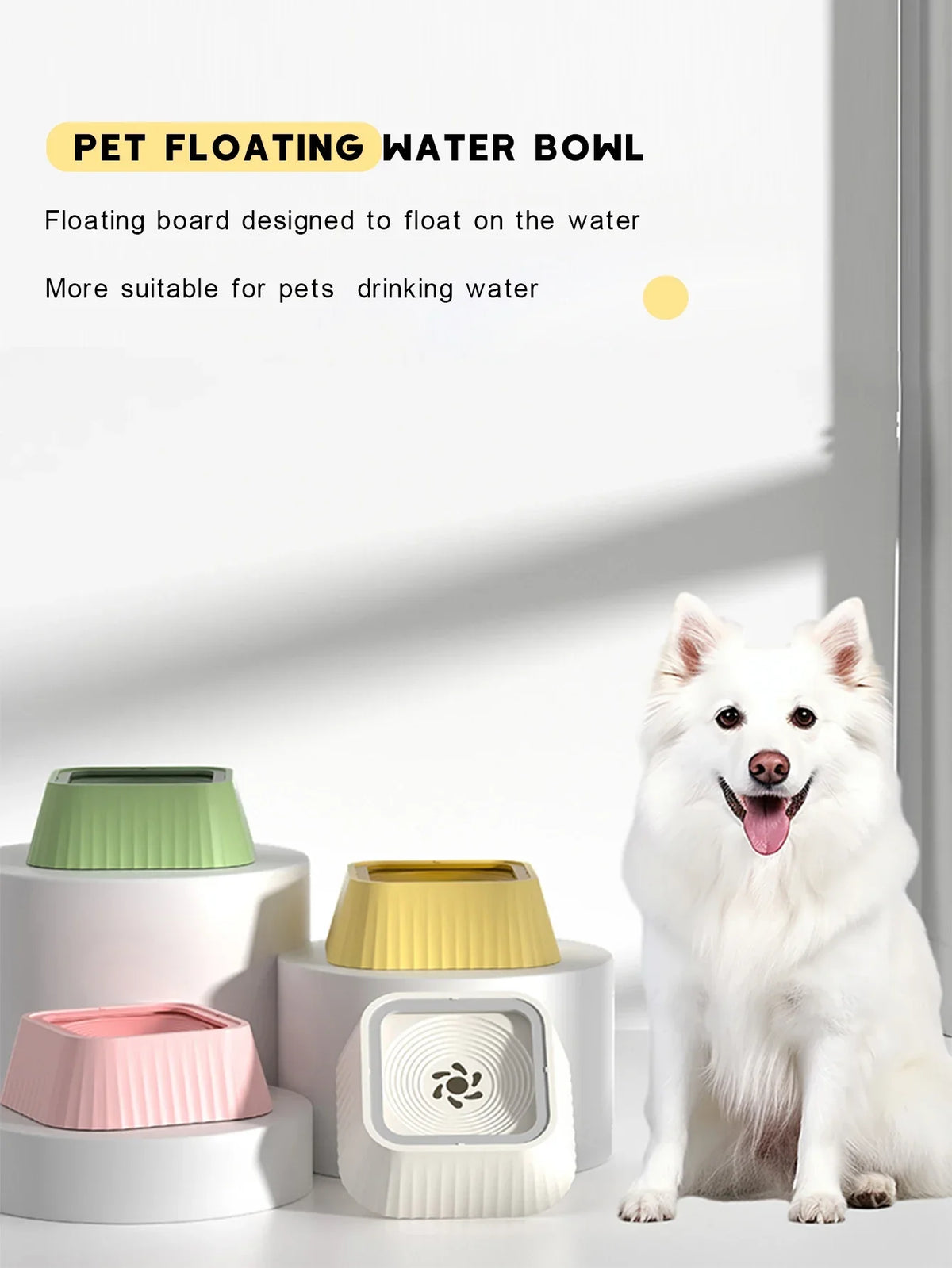 No-Spill Floating Dog Water Bowl